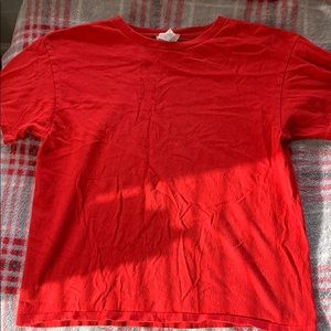 Plain red tee